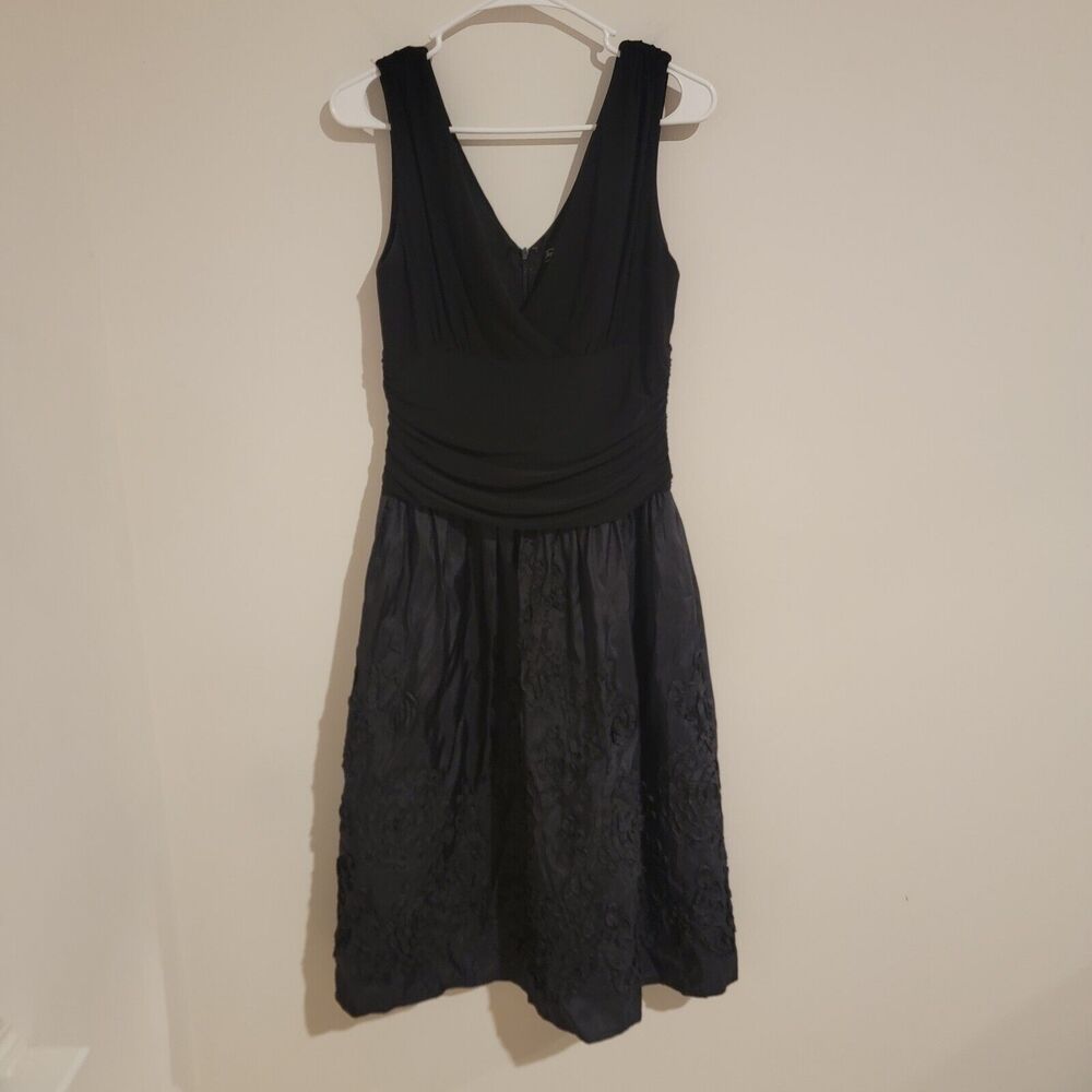 Jessica Howard Dress Size 12 Black Floral Monochrome Whimsigoth‎ Babydoll Midi